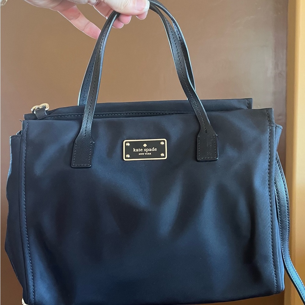 EUC: Kate Spade Blake Avenue Loden Nylon Crossbody Handbag - Black - Picture 2 of 9